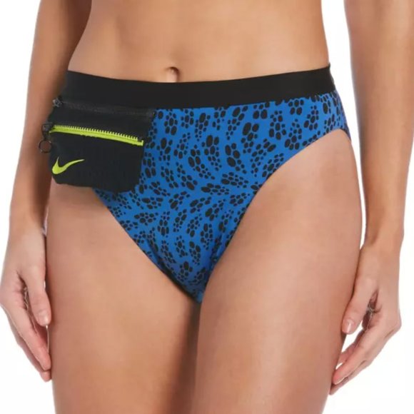 NIKE Swim Party Dots Bikini Bottom NESSC268-442 Pacific Blue Women - Picture 5 of 5